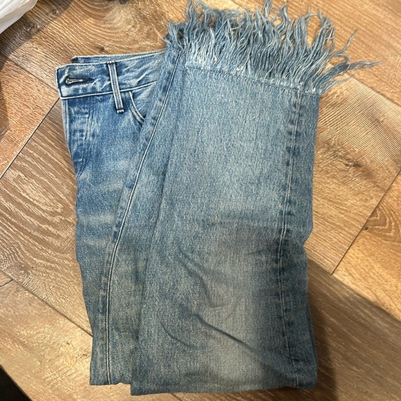 3x1 Wm3 Cropped Fringe Jeans in Stella - Picture 2 of 4